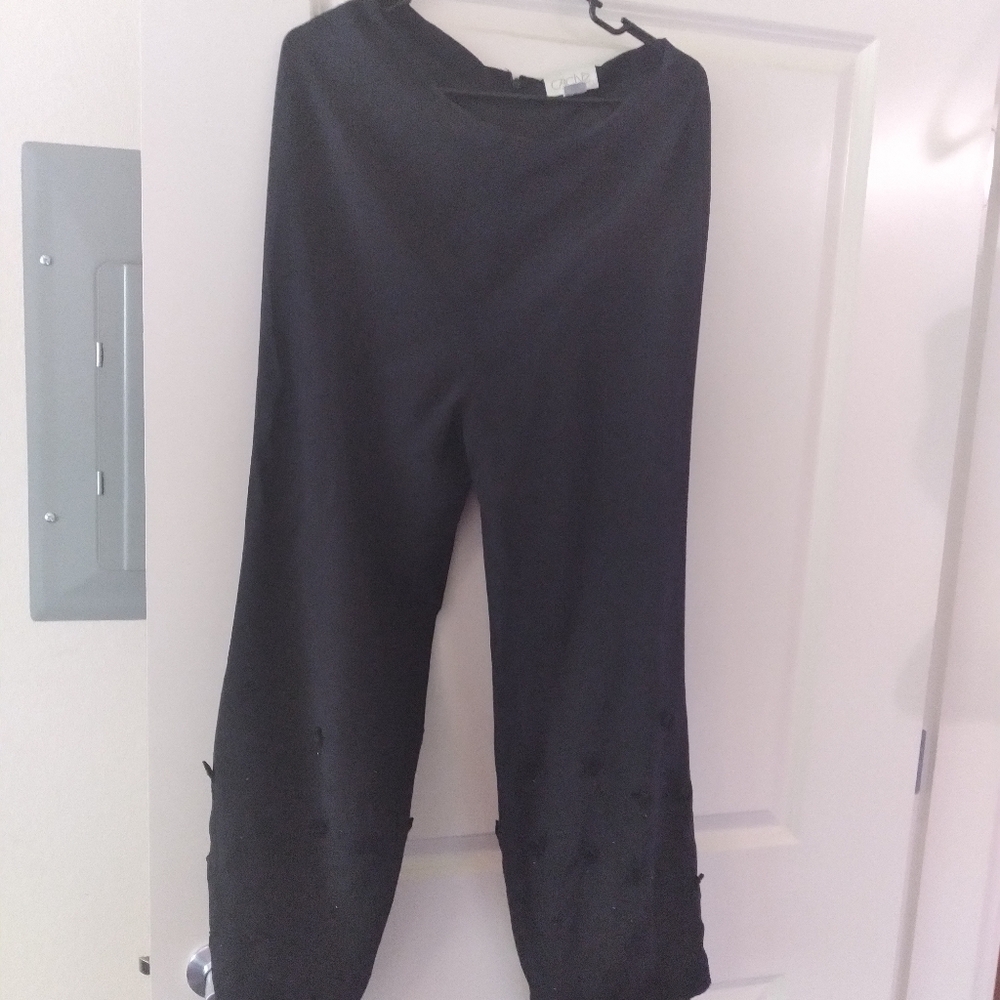Black Rose Gothic Silk pants size 12